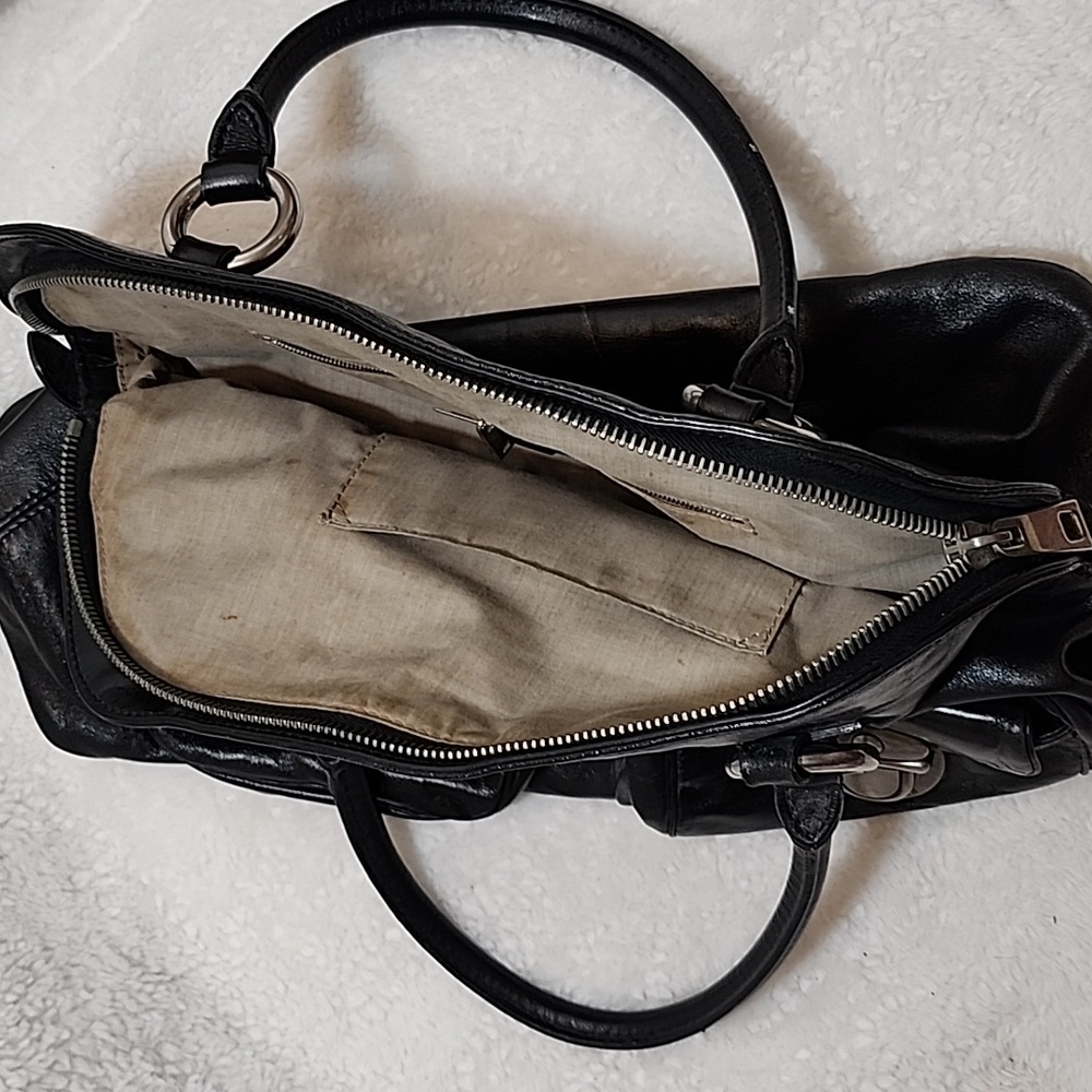 Marc Jacobs Y2K Blake satchel dual exterior pockets  snap closures top handles - Picture 15 of 16